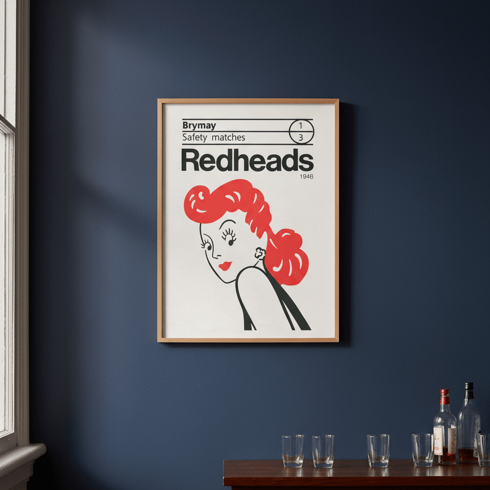 Vintage Redheads Poster 1946 wall - art - picture - poster
