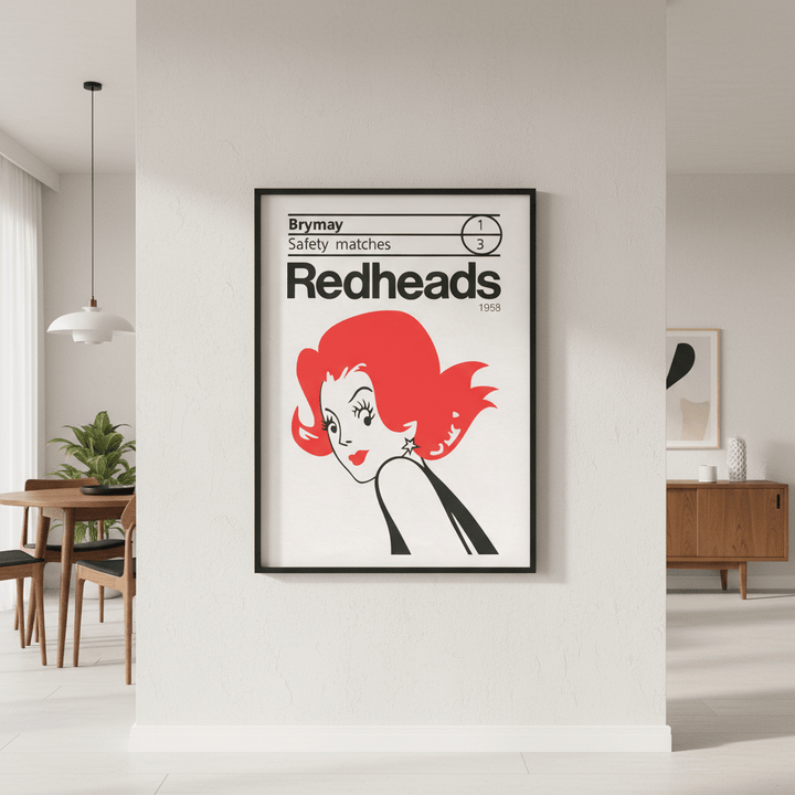 Vintage Redheads Poster 1958 wall - art - picture - poster