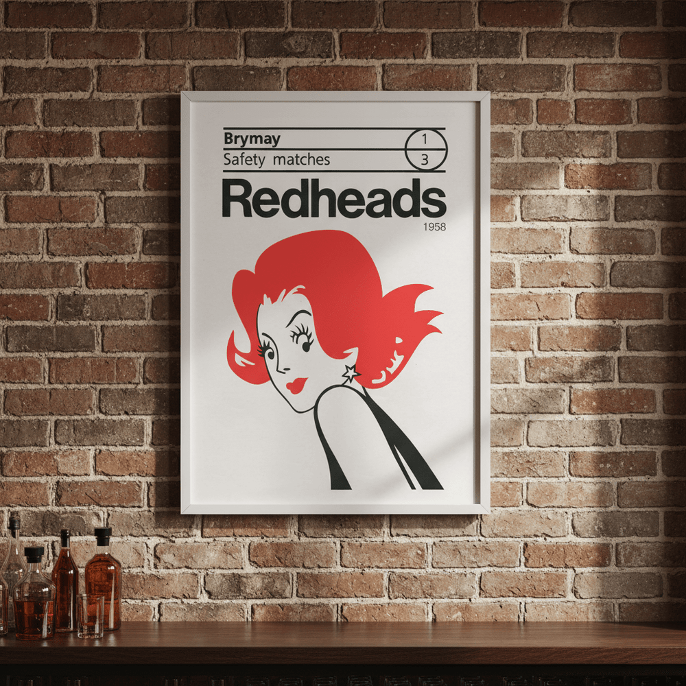 Vintage Redheads Poster 1958 wall - art - picture - poster