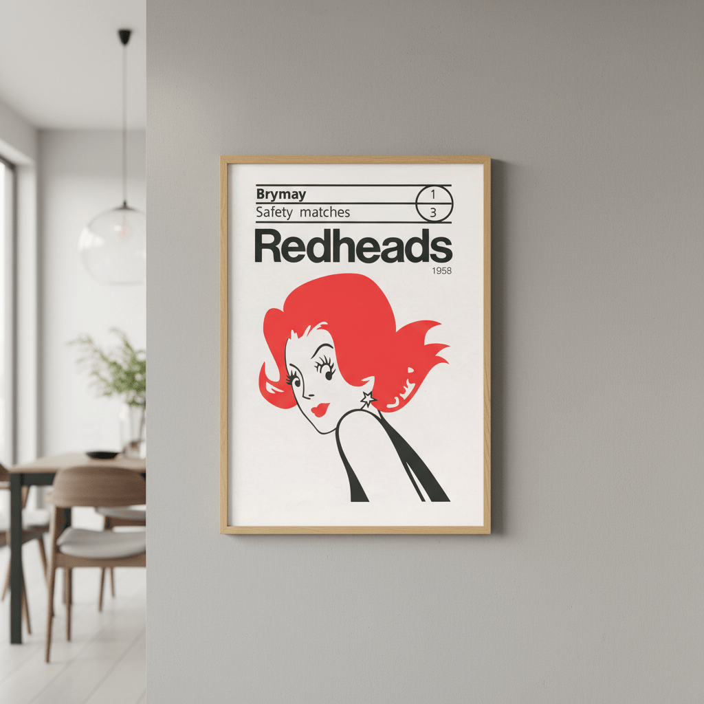 Vintage Redheads Poster 1958 wall - art - picture - poster