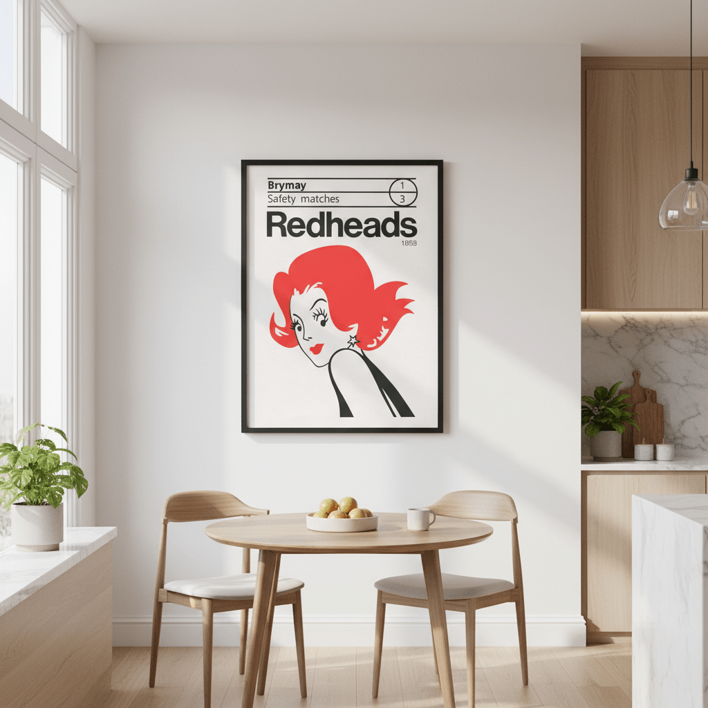 Vintage Redheads Poster 1958 wall - art - picture - poster