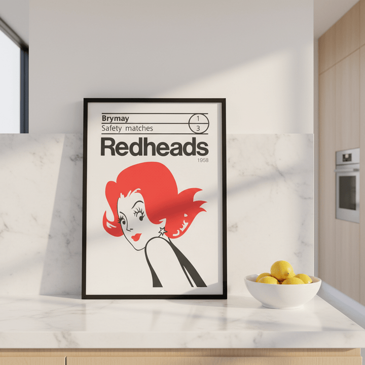 Vintage Redheads Poster 1958 wall - art - picture - poster
