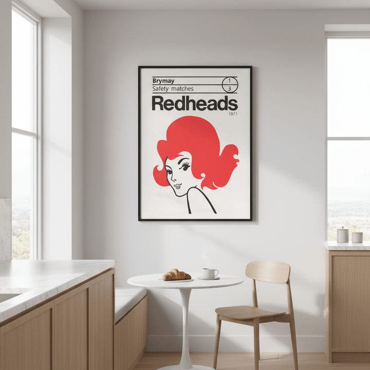 Vintage Redheads Poster 1971 wall - art - picture - poster