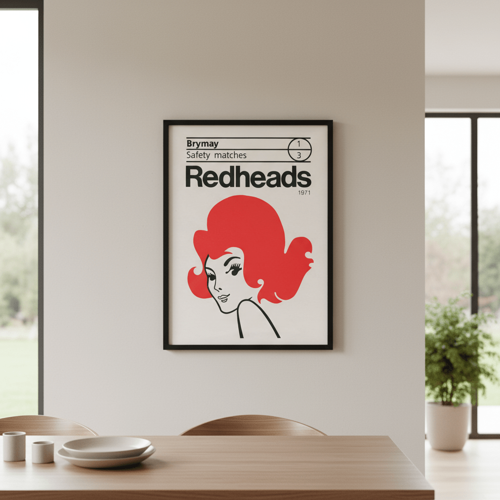 Vintage Redheads Poster 1971 wall - art - picture - poster