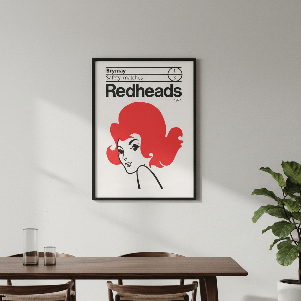 Vintage Redheads Poster 1971 wall - art - picture - poster