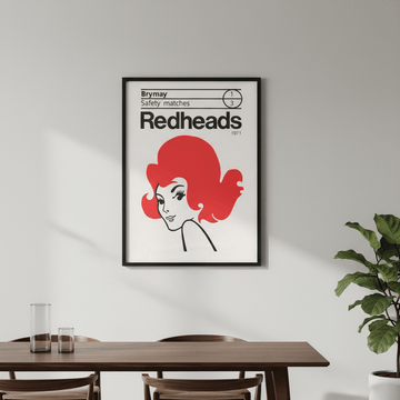 Vintage Redheads Poster 1971 wall - art - picture - poster