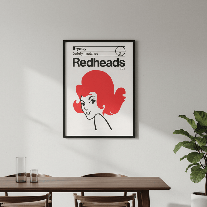 Vintage Redheads Poster 1971 wall - art - picture - poster