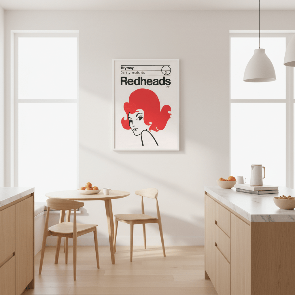 Vintage Redheads Poster 1971 wall - art - picture - poster