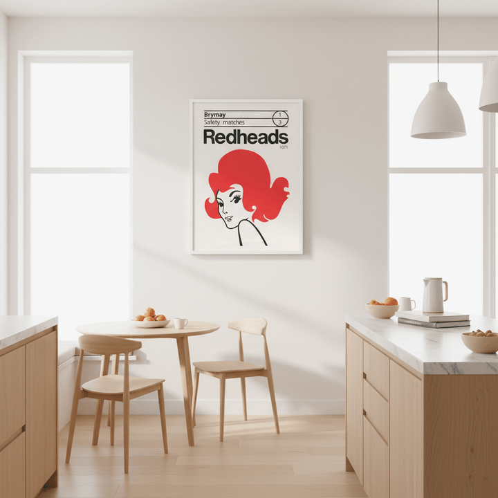 Vintage Redheads Poster 1971 wall - art - picture - poster