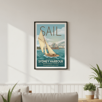 Vintage Sail Sydney Advertisement Poster wall - art - picture - poster