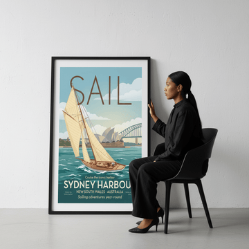Vintage Sail Sydney Advertisement Poster wall - art - picture - poster