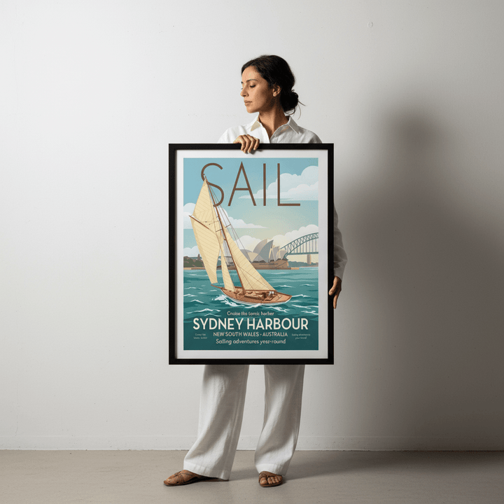 Vintage Sail Sydney Advertisement Poster wall - art - picture - poster