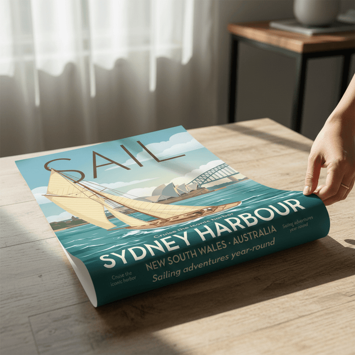Vintage Sail Sydney Advertisement Poster wall - art - picture - poster
