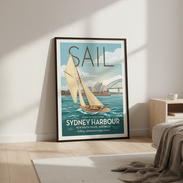 Vintage Sail Sydney Advertisement Poster wall - art - picture - poster