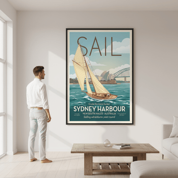 Vintage Sail Sydney Advertisement Poster wall - art - picture - poster