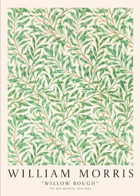 Vintage Willow Bough Pattern Wall Art by William Morris