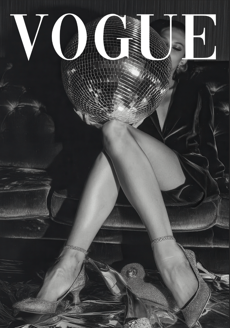 Vogue Disco Heels Photograph Wall Art frame