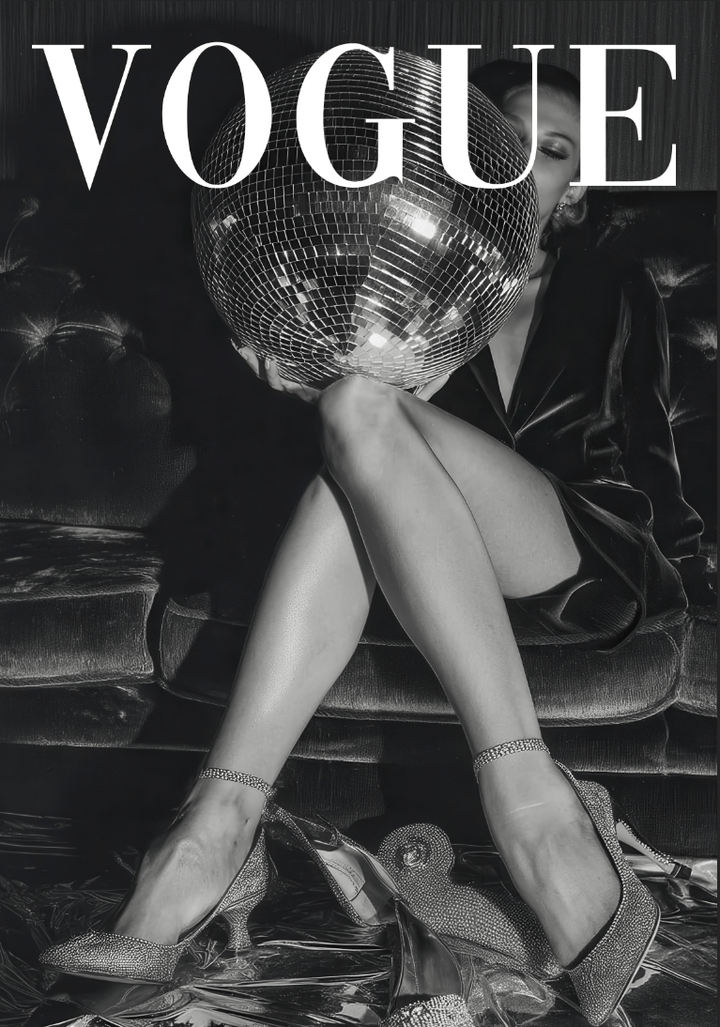 Vogue Disco Heels Photograph Wall Art frame