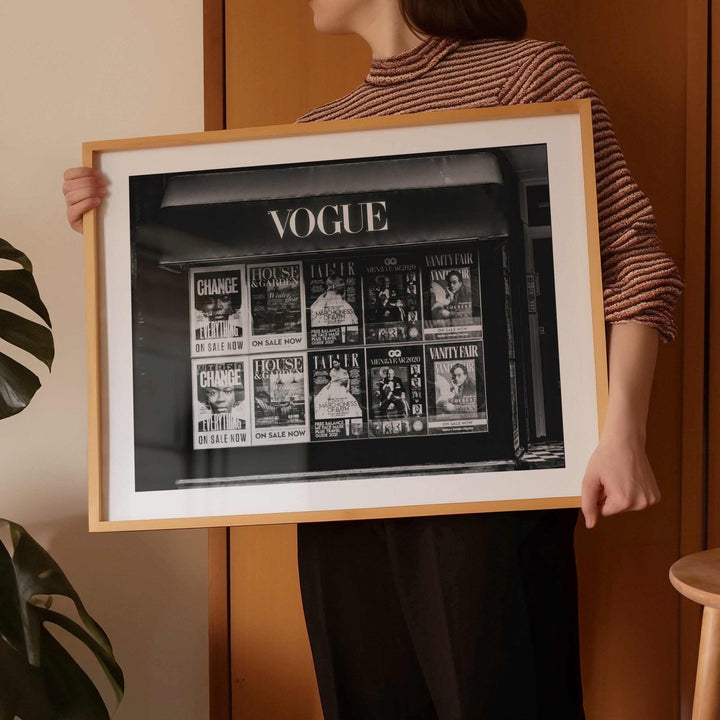 Vogue Vintage Magazine Stand Photography Print wall - art - picture - poster