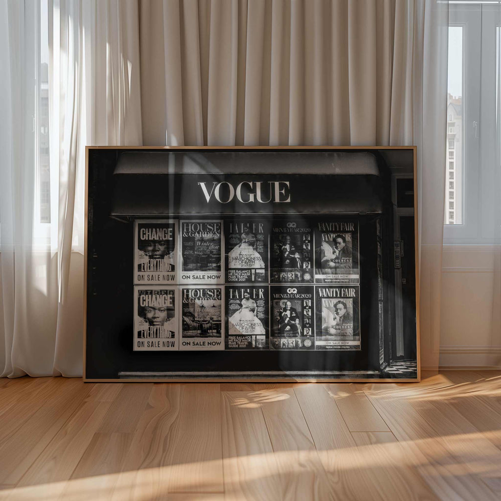 Vogue Vintage Magazine Stand Photography Print wall - art - picture - poster