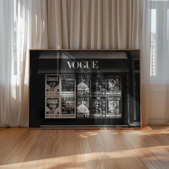 Vogue Vintage Magazine Stand Photography Print wall - art - picture - poster