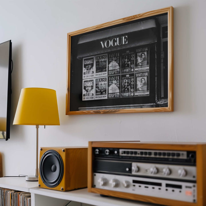 Vogue Vintage Magazine Stand Photography Print wall - art - picture - poster