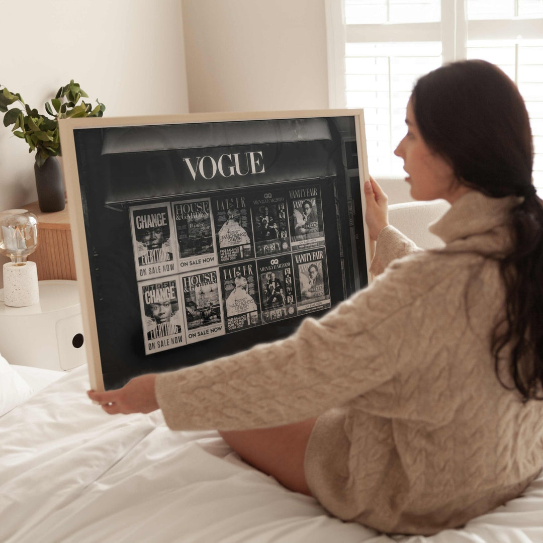 Vogue Vintage Magazine Stand Photography Print wall - art - picture - poster