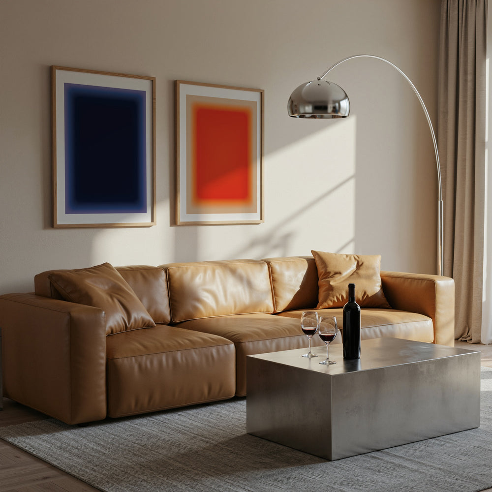 Void & Ember Pair Abstract Tonal Wall Art wall - art - picture - poster