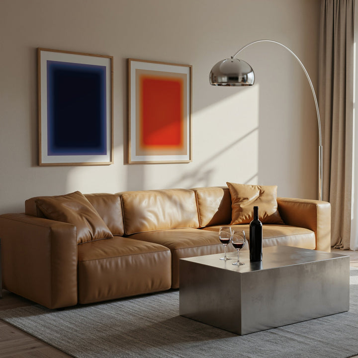 Void & Ember Pair Abstract Tonal Wall Art wall - art - picture - poster