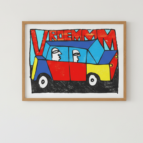 Vroemmm by Sven Reubens wall - art - picture - poster