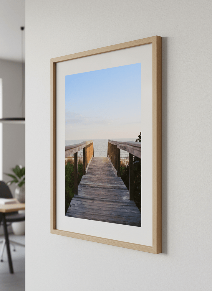 Contemporary wall art featured in a bright modern office workspace