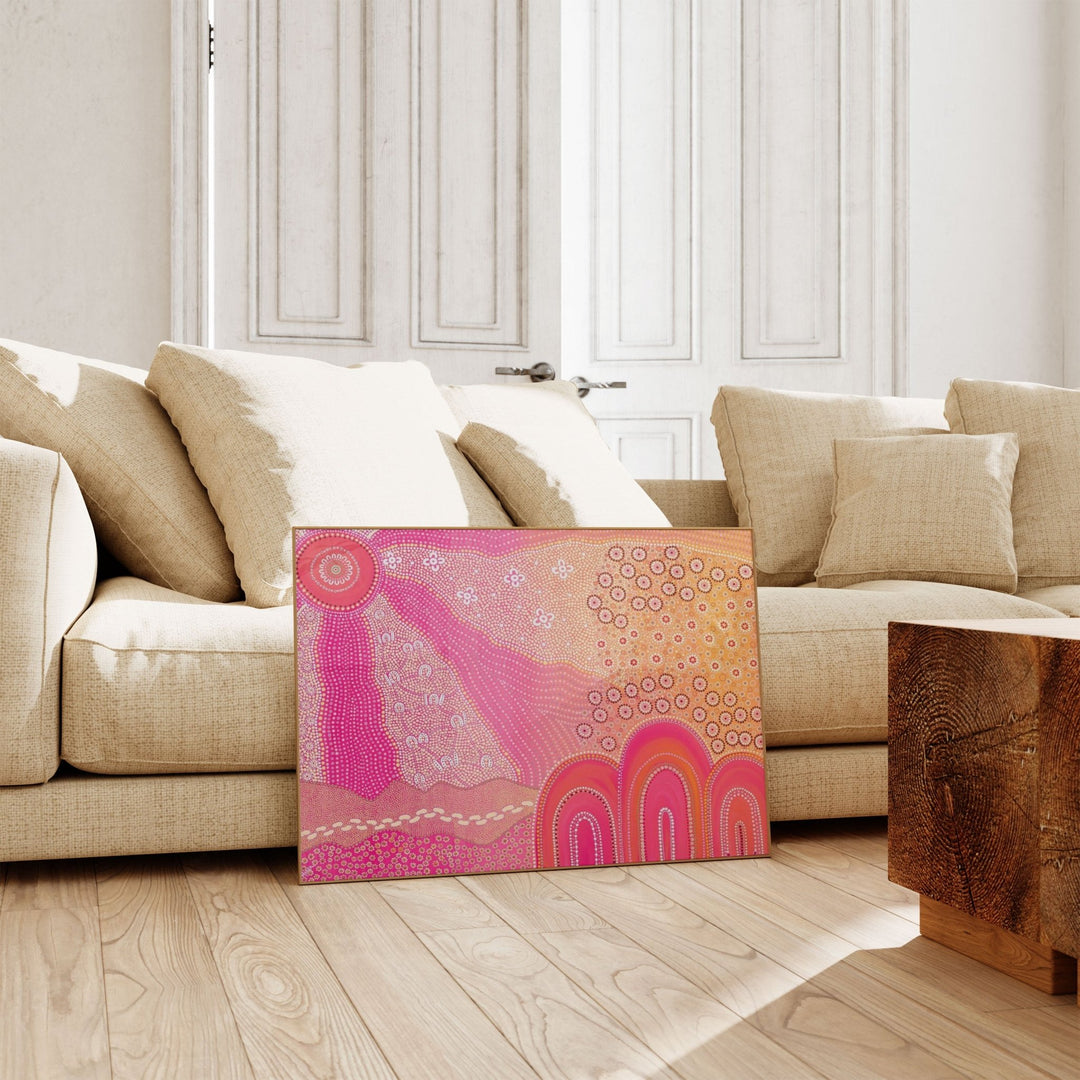 Walk Together by Domica Hill,livingroom,timber border