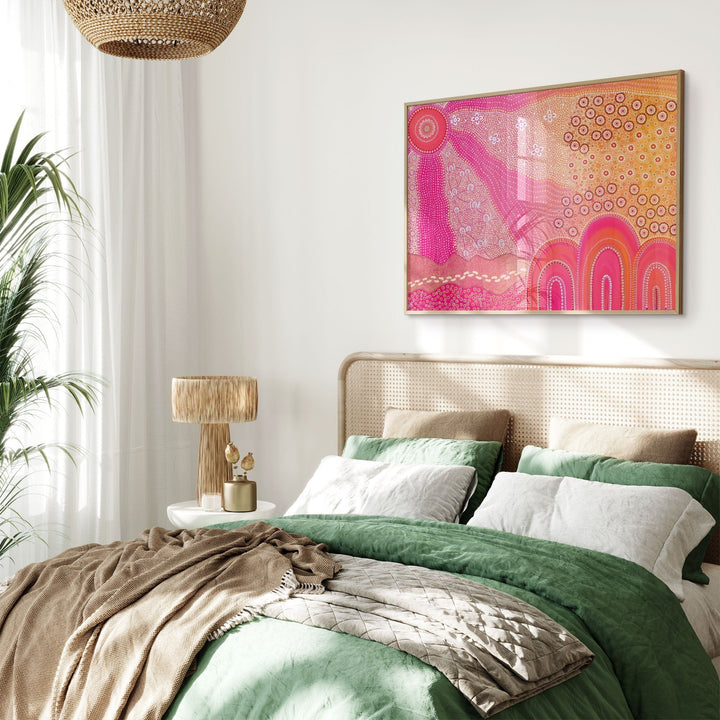 Walk Together by Domica Hill,livingroom,timber border