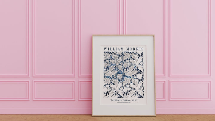 Wallflower Pattern 1890 by William Morris,livingroom,timber border