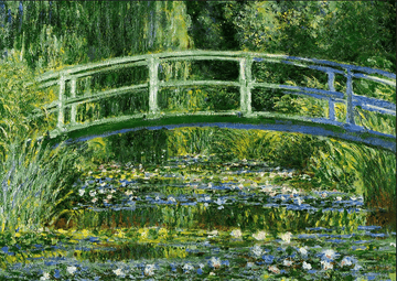 Water Lilies & Japanese Landscape Bridge by Monet,my