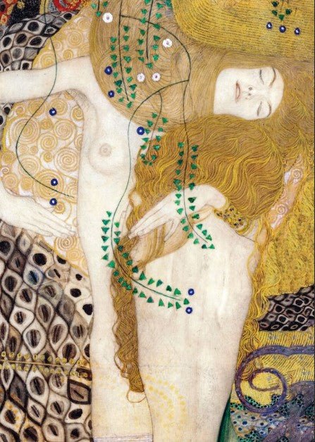 Water Serpents Wall Art by Gustav Klimt