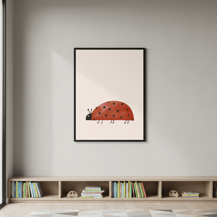Watercolor Ladybug by Menina Lisboa wall - art - picture - poster