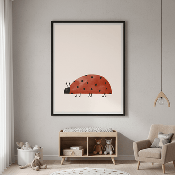 Watercolor Ladybug by Menina Lisboa wall - art - picture - poster