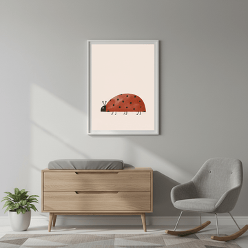 Watercolor Ladybug by Menina Lisboa wall - art - picture - poster