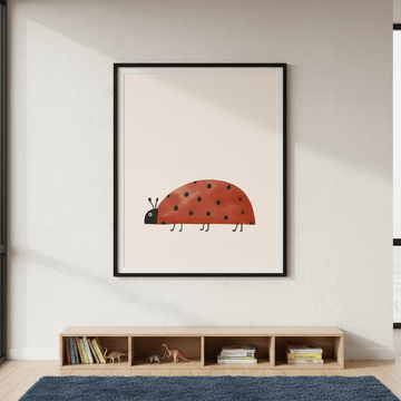 Watercolor Ladybug by Menina Lisboa wall - art - picture - poster