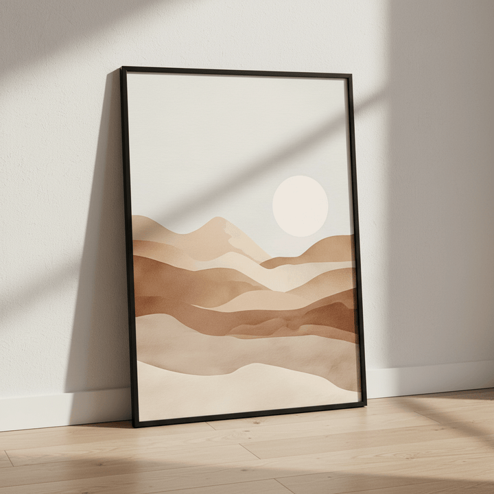 Watercolour Desert Art wall - art - picture - poster