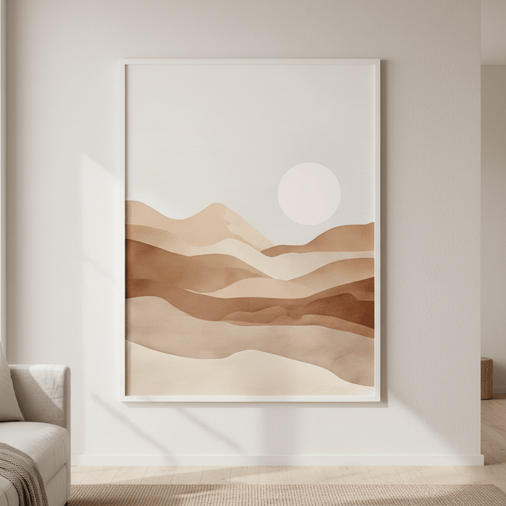 Watercolour Desert Art wall - art - picture - poster
