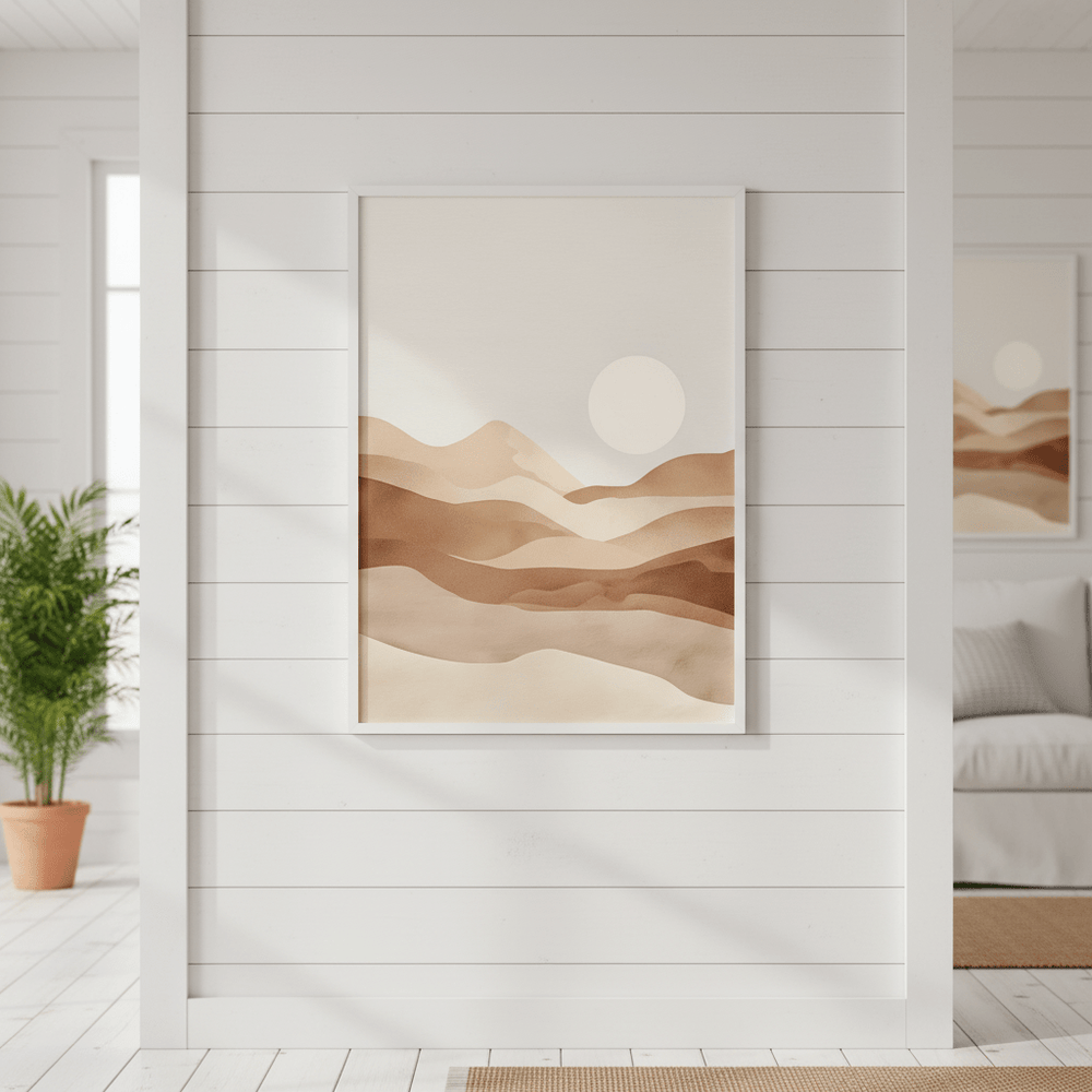 Watercolour Desert Art wall - art - picture - poster