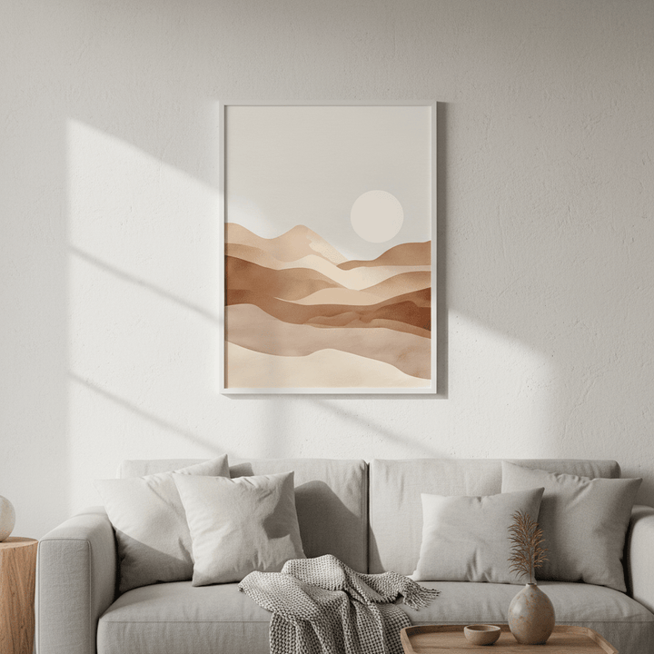 Watercolour Desert Art wall - art - picture - poster