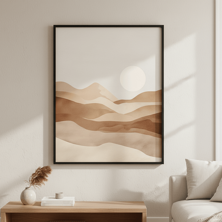 Watercolour Desert Art wall - art - picture - poster