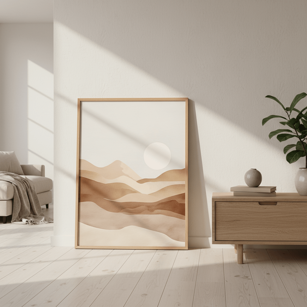 Watercolour Desert Art wall - art - picture - poster