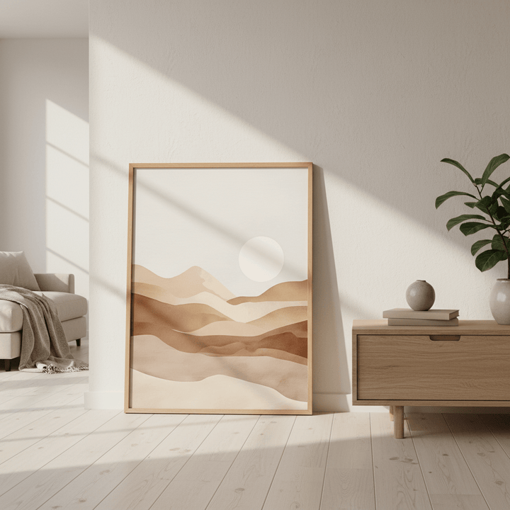 Watercolour Desert Art wall - art - picture - poster