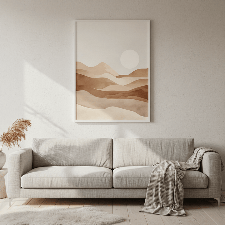 Watercolour Desert Art wall - art - picture - poster