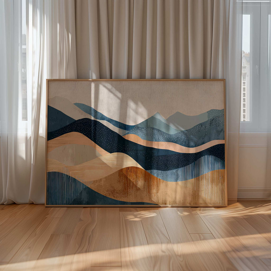 Waves of Earth Abstract Artwork wall - art - picture - poster
