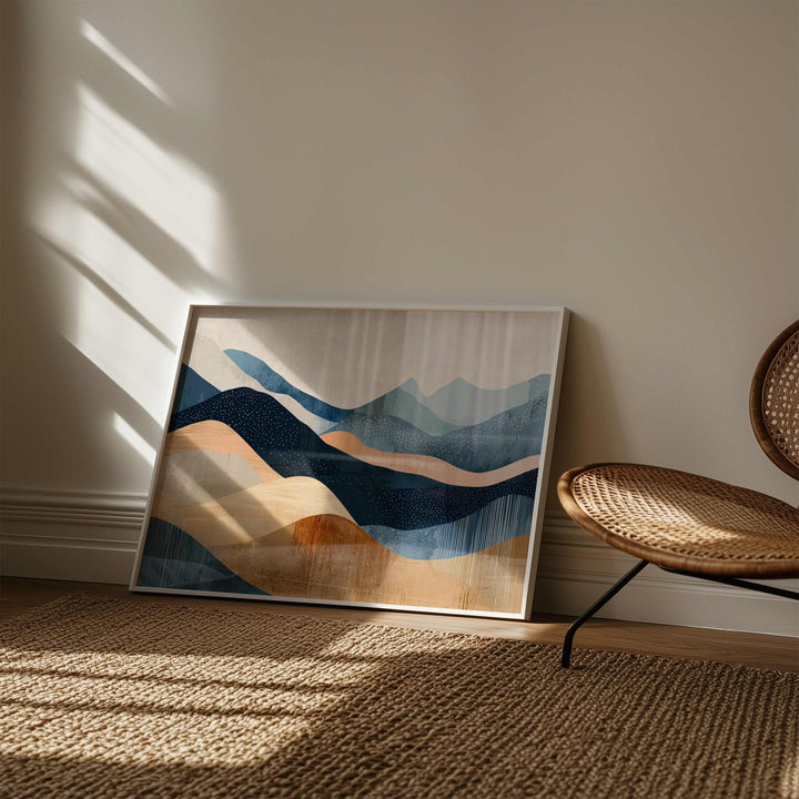 Waves of Earth Abstract Artwork wall - art - picture - poster
